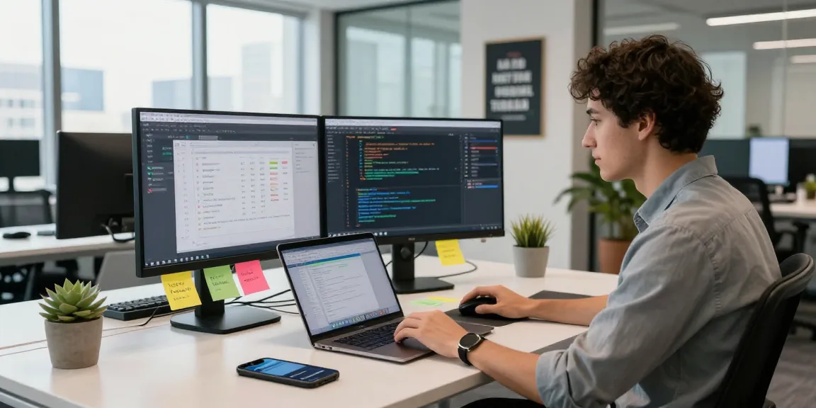 Dynamic software development workspace showcasing the WPS Official Website in a modern tech environment.