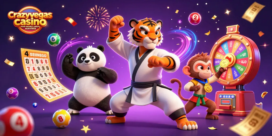 Experience the excitement of crazyvegas casino real money casino australia with vibrant characters and dynamic gaming elements.
